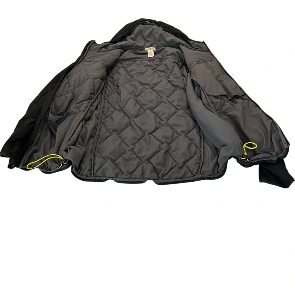 Duluth Trading Men’s Quilted Insulated Hooded Jacket Black Size Large